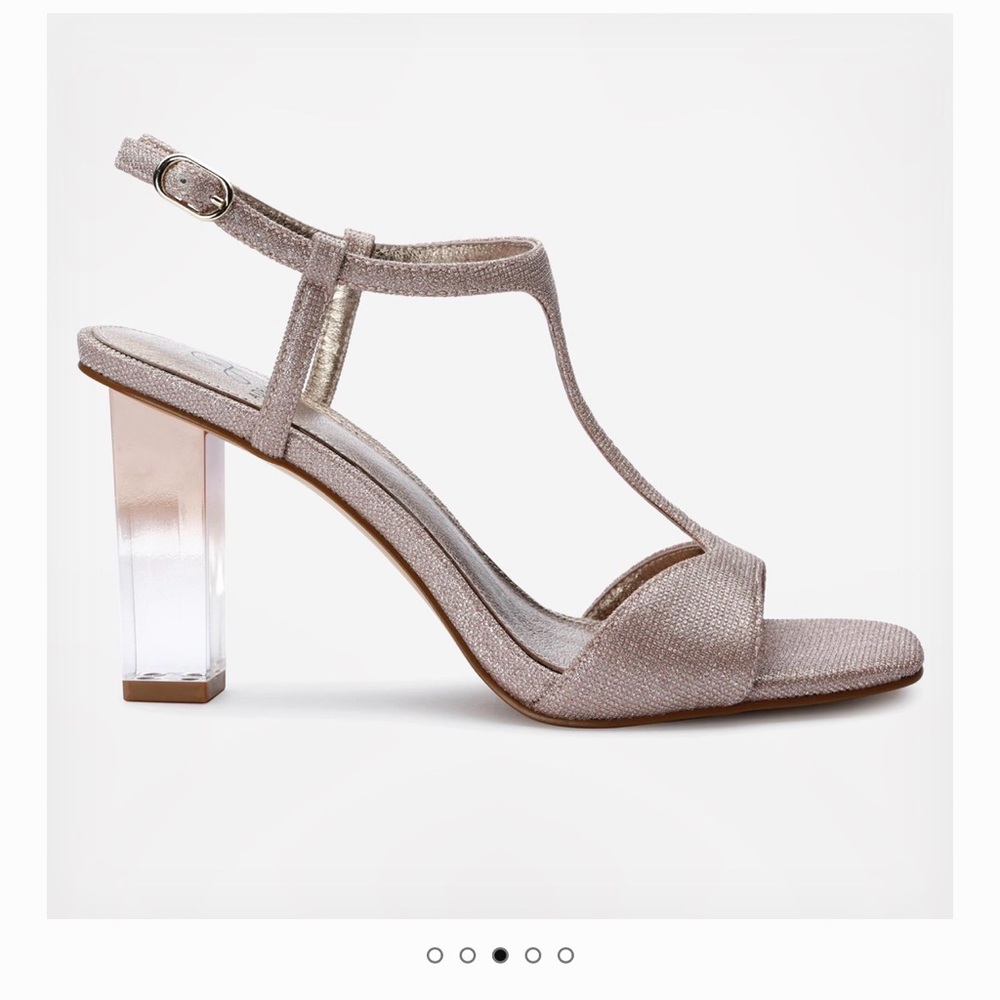 Adrianna Papell Taupe Strappy Heels